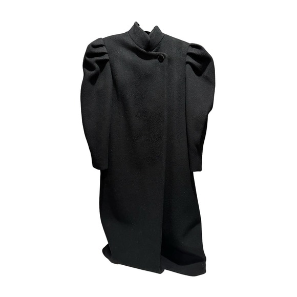 Diane Von Furstenberg Wool Trench Coat Long Length Size 8 VINTAGE - Picture 1 of 11